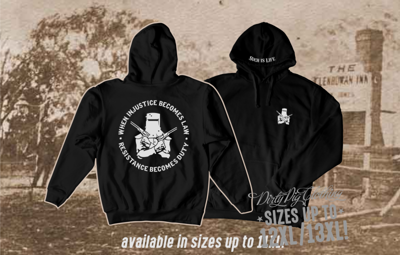 Ned Kelly Big Mens Pullover Hoodie