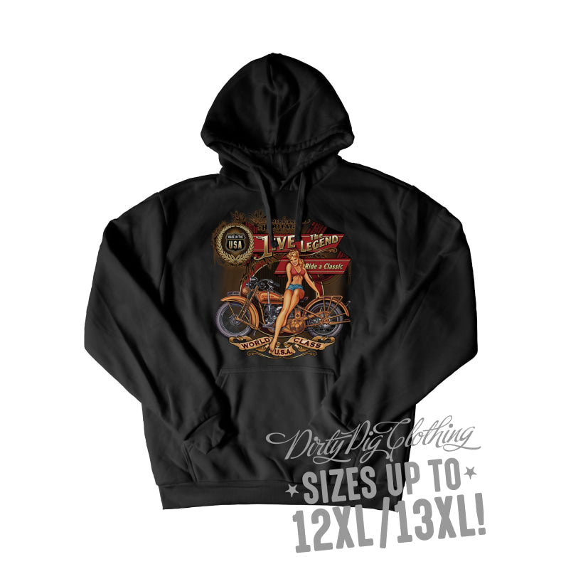 Ride A Classic Big Mens Hoodie Pullover