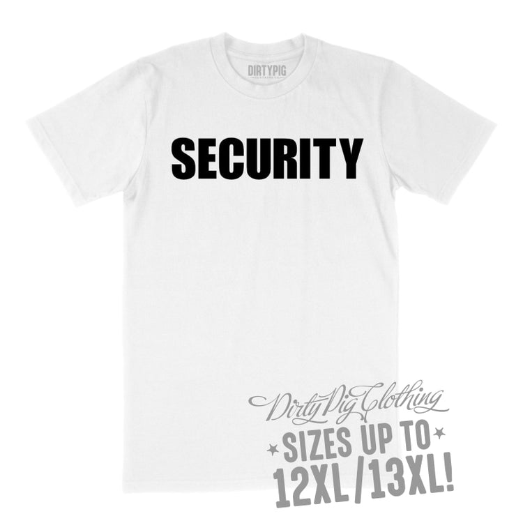 Security Big Mens Shirt 8Xl/9Xl / White Printed Shirts