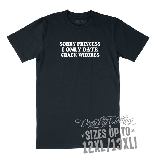 Sorry Princess Big Mens Shirt 8Xl/9Xl / Navy Printed Shirts