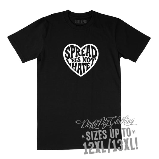 Spread Legs Big Mens Shirt 12XL/13XL - Black Only / Black Printed Shirts