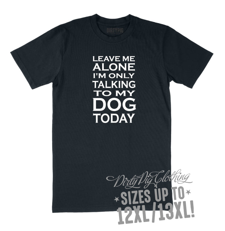 Talking To My Dog Big Mens Shirt 8Xl/9Xl / Navy Printed Shirts