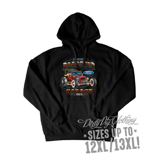 Tbucket Big Mens Hoodie Front Or Rear Print 12Xl/13Xl / Pullover