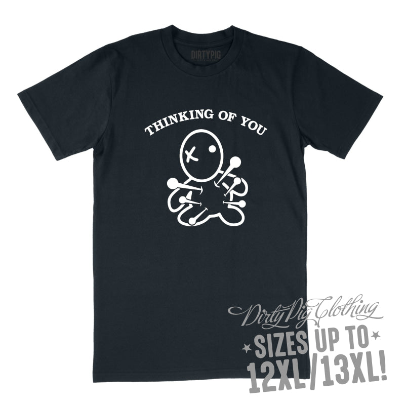 Thinking of You Big Mens Shirt 8XL/9XL / Navy Printed Shirts