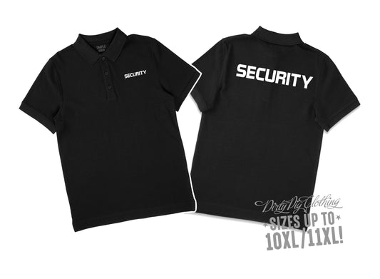 Big Mens Security Polo Shirt - Style 10