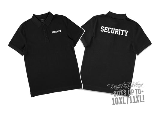 Big Mens Security Polo Shirt - Style 4