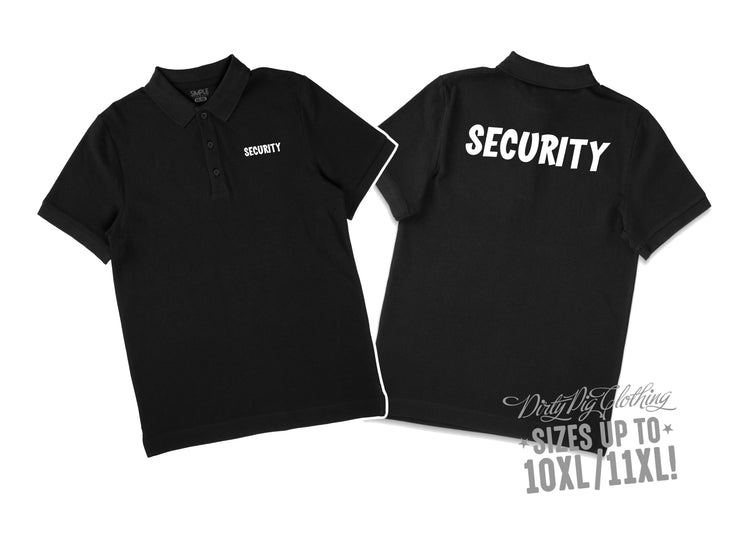 Big Mens Security Polo Shirt - Style 9