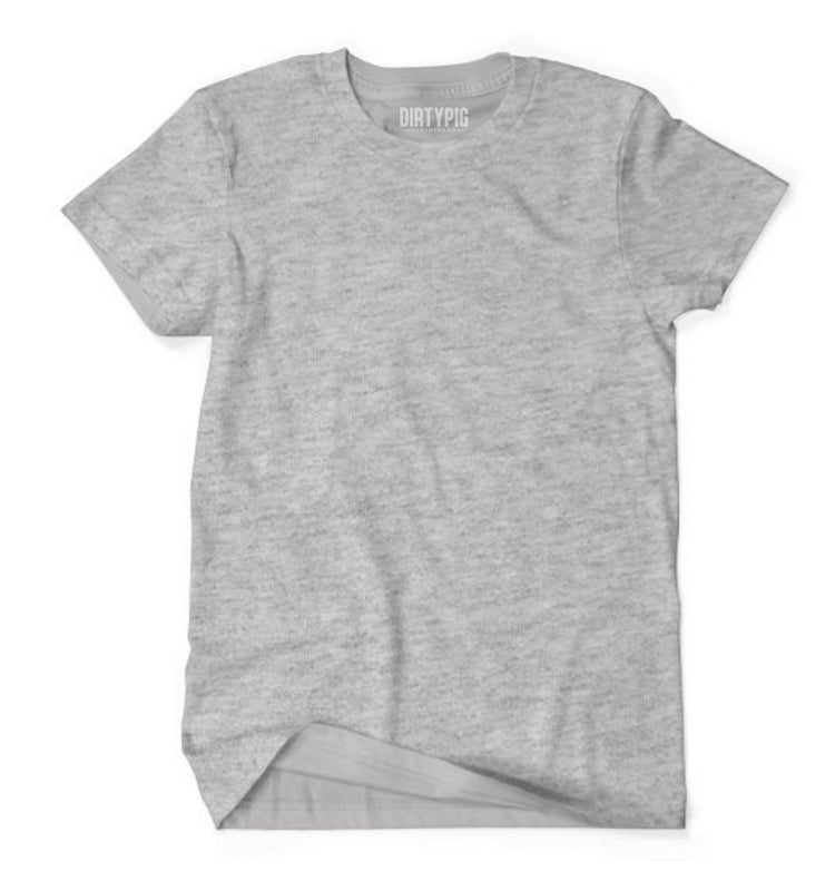 Big Mens Premium Plain Tee - Grey