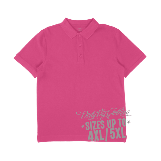 Big Mens Polo Shirt Hot Pink Shirts