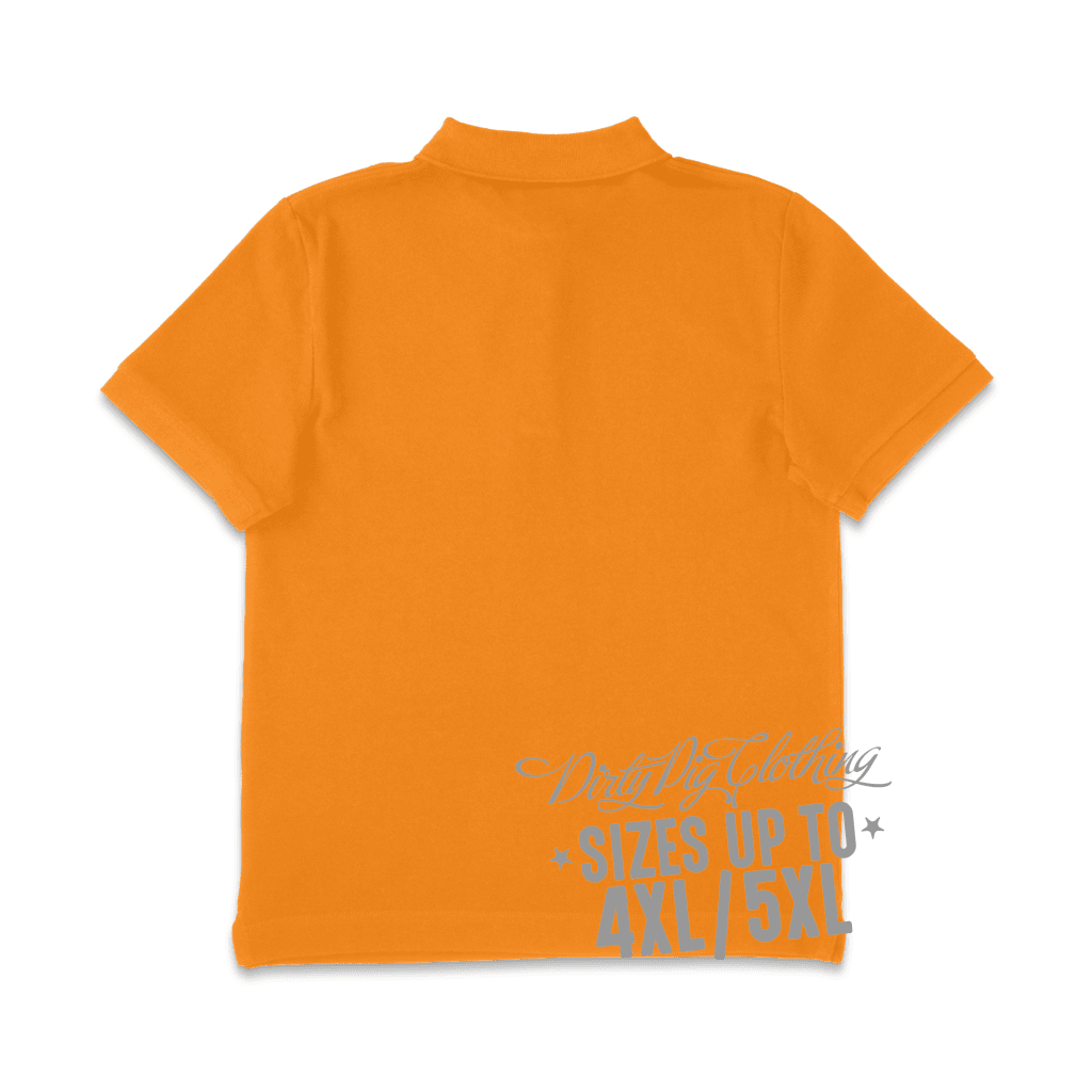 Big Mens Polo Shirt Orange Shirts