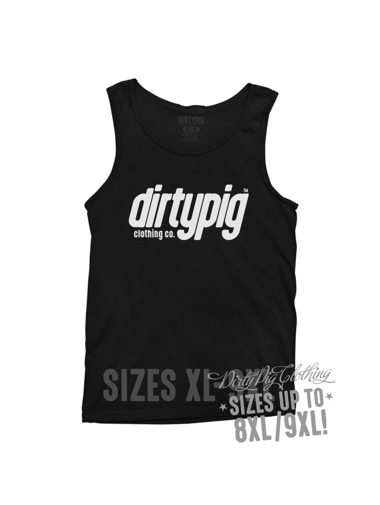 Dirty Pig Italic Logo Big Mens Singlet Singlets