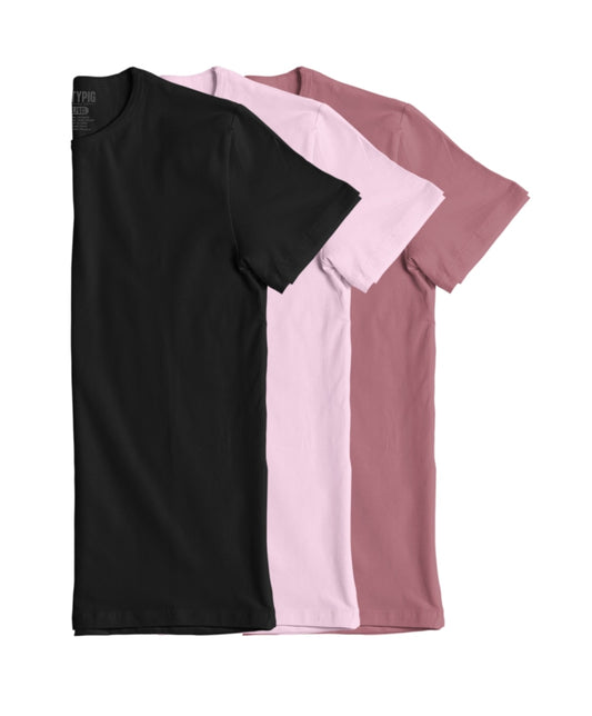 Pink Bits Plain Shirt Pack Packs